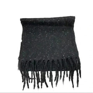 Nordstrom Black with White Speckles winter scarf